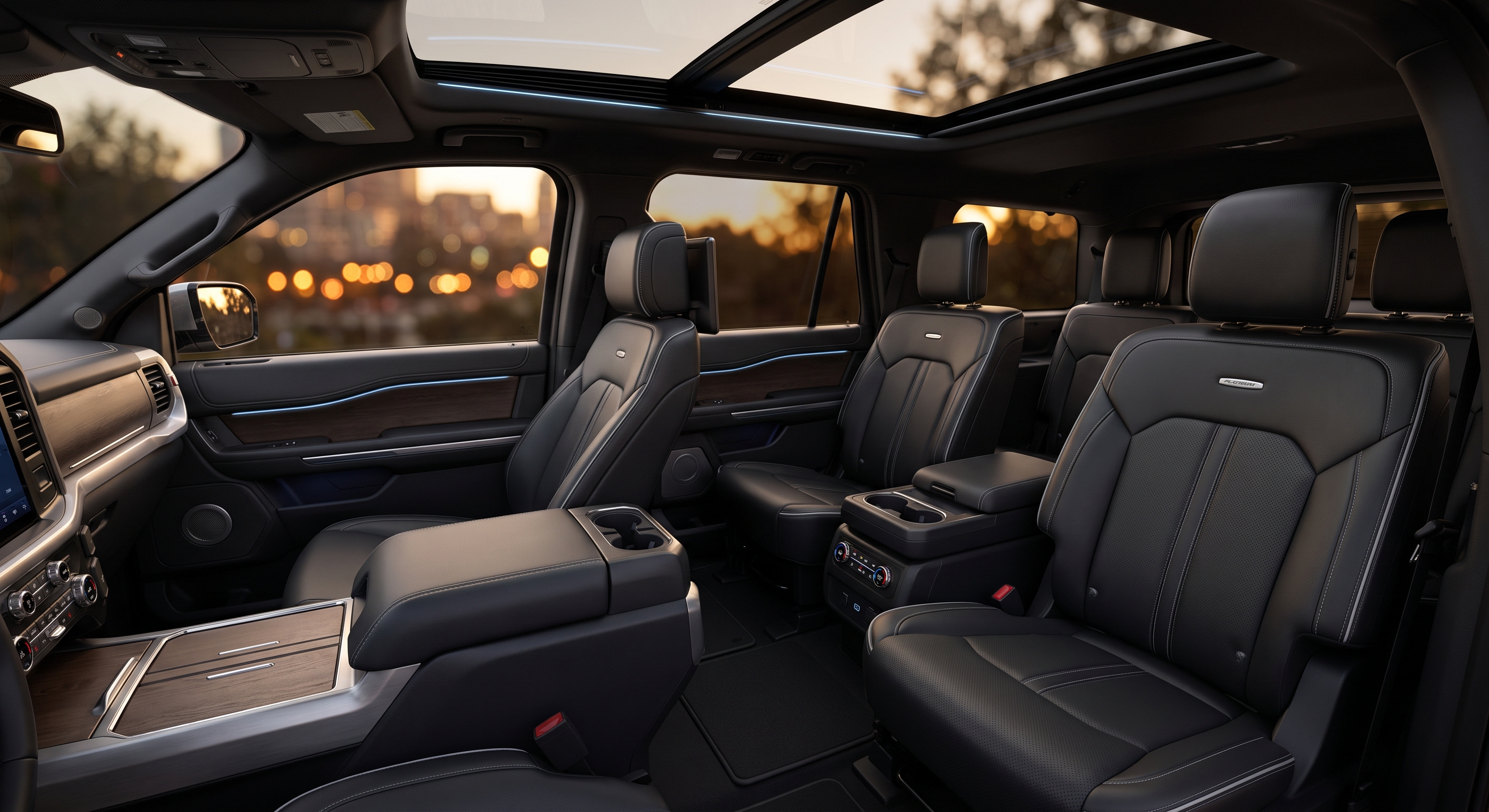 Black Ford Expedition interior