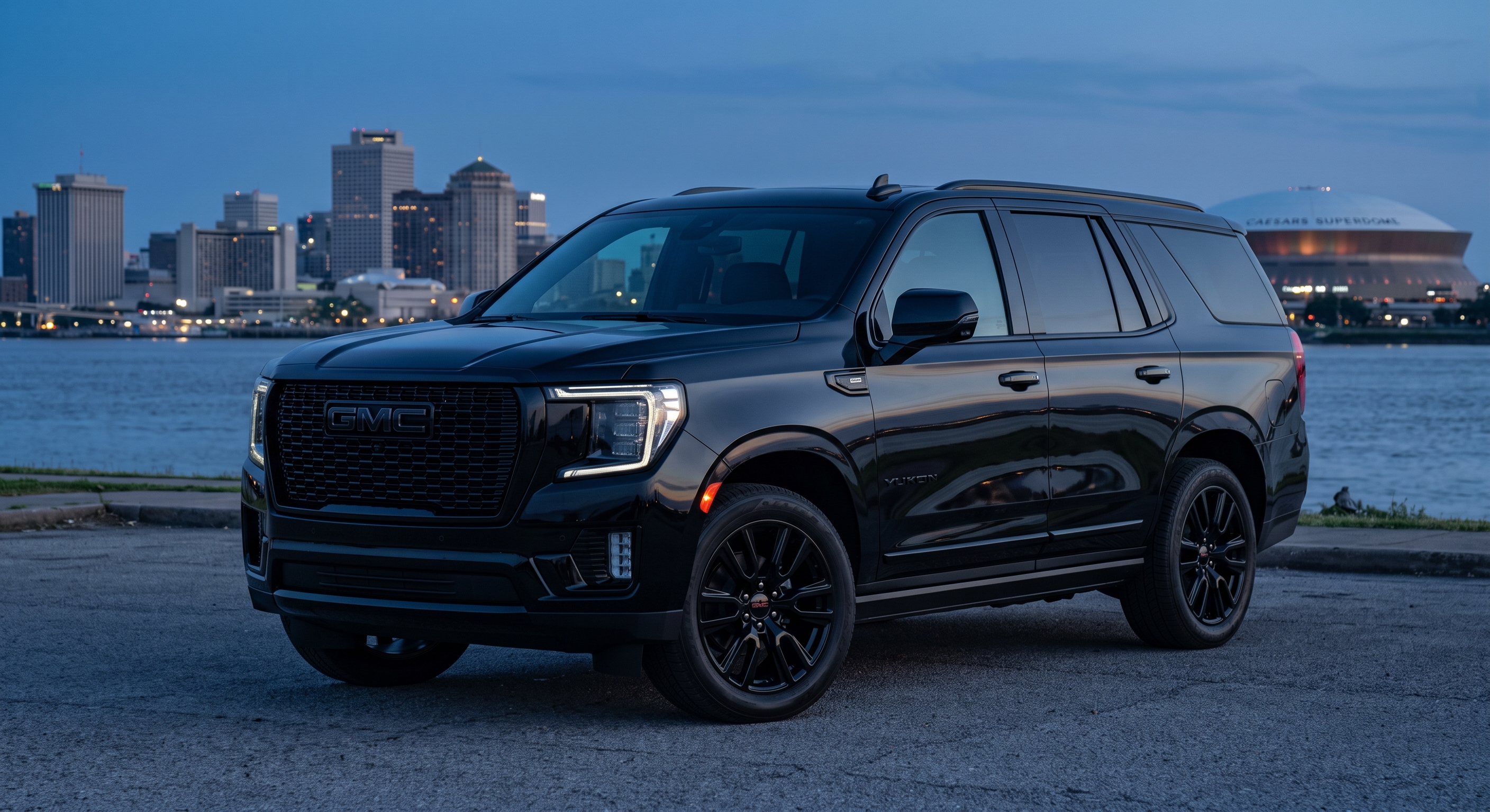 Black 2025 GMC Yukon Elevation exterior