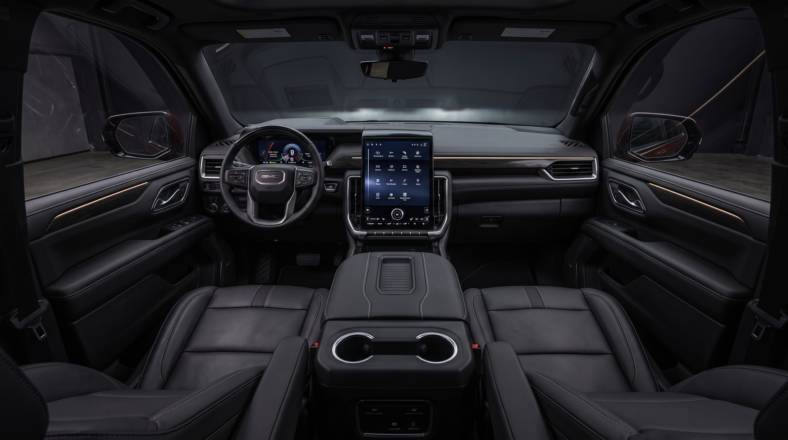 Black 2025 GMC Yukon Elevation interior