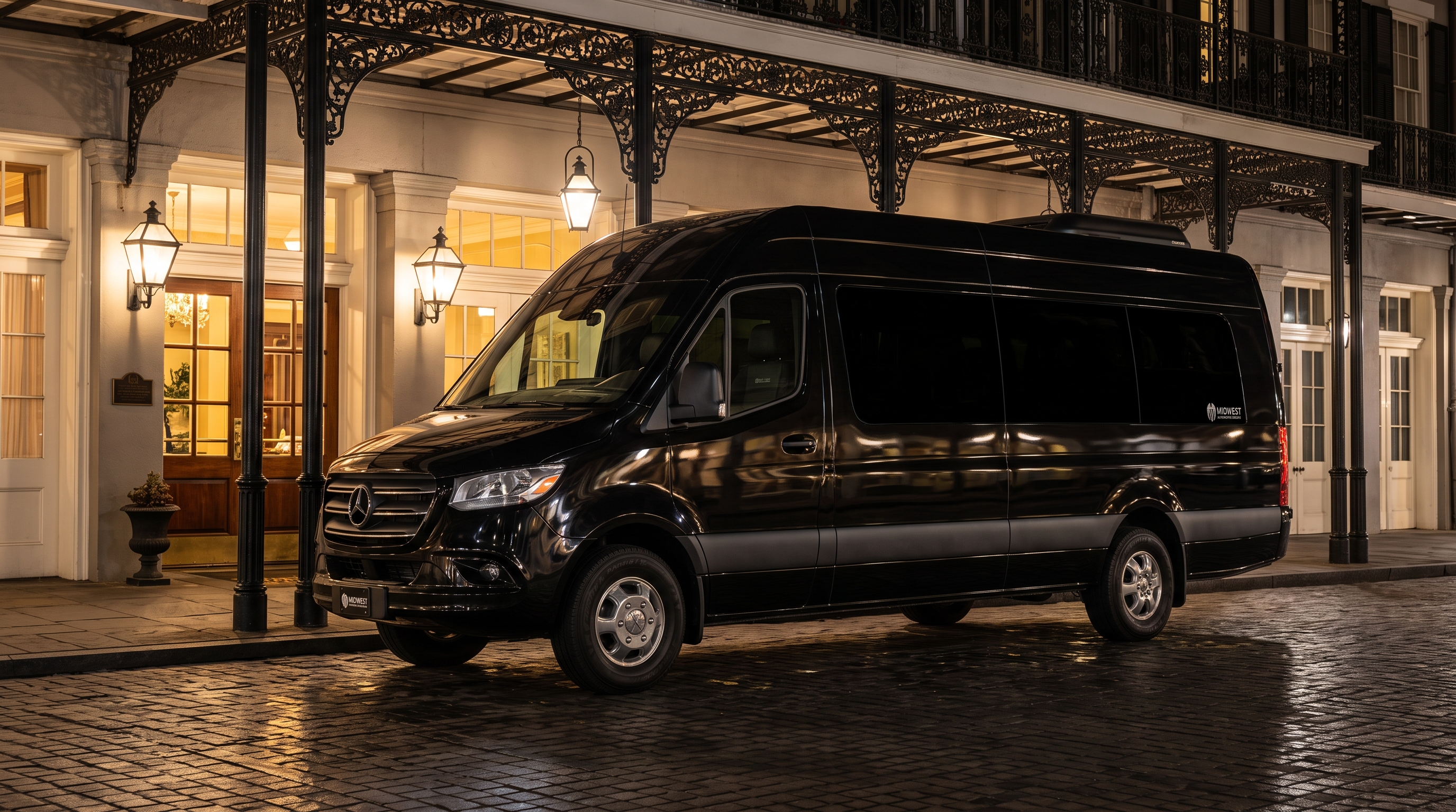 Black 2026 Mercedes-Benz Sprinter Midwest Executive exterior
